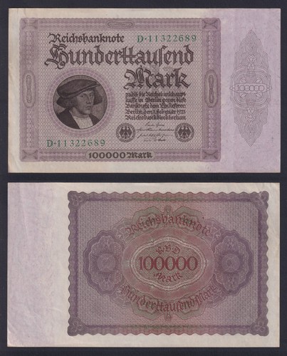 Banconota germania 100000 mark - banconota,