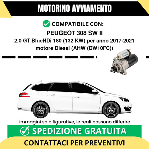 Motorino avviamento peugeot - motorino,