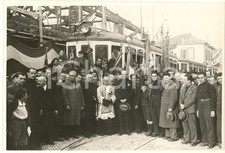 1932 CARATE BRIANZA Inaugurazione nuova linea tranviaria per Monza - Autorità