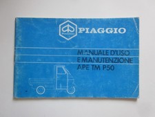Piaggio Ape TM P50 libretto