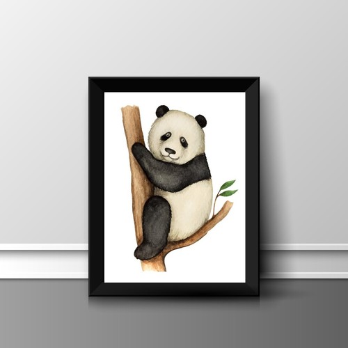 Panda fun stampa immagine - a4,