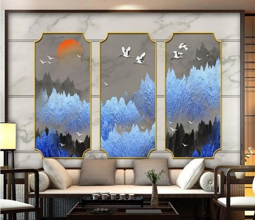 Mountain painting r26235 - 3d,
