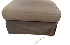 Copriletto ottomano Ektorp 802.545.97 denim sbiadito Ikea usato aderente 2 pezzi