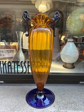 Toso Murano old glass vase