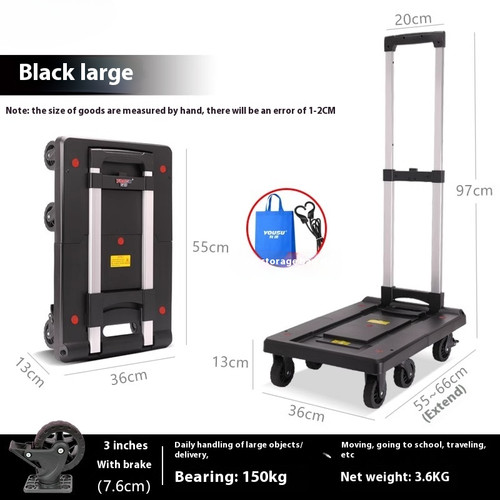 Folding hand trolley - folding,