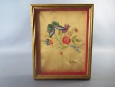 Quadro con fiori e farfalla