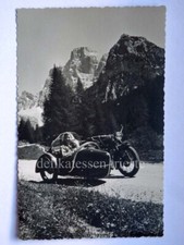 MOTO SIDECAR BMW 1953 vecchia cartolina 3