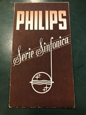 Philips Serie Sinfonica catalogo pubblicitario radio vintage epoca 1936
