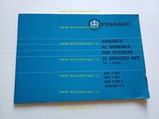 Piaggio Ape P501 P601 Apecar