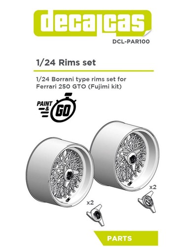 Roues borrani 250 gto - 1/24,