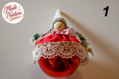 Pallina natale fatta mano - a,