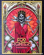 Poster Foo Fighters 7/12/2018 Toronto ON firmato e numerato #/75 edizione artista