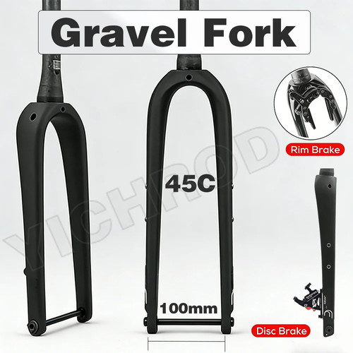 Forcella bici gravel - , carbonio
