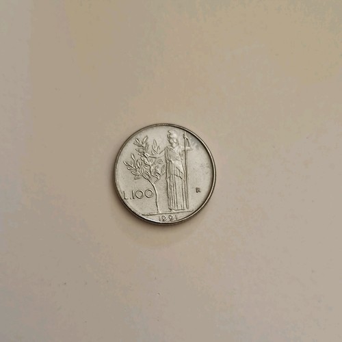 Moneta 100 lire piccola - 100,