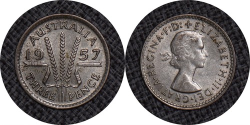 Australia 1957 tre pence - 1957,