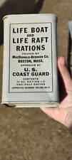 Razione viveri lancia salvataggio navale nave museo navi vintage antiquariato