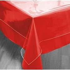 Tovaglia in PVC trasparente con diametro da 140x240 cm e spessore di 100 micron