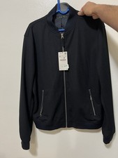 ZARA MAN Giacca Bomber Blu Zip