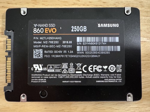 Samsung 860 evo - 250, gb