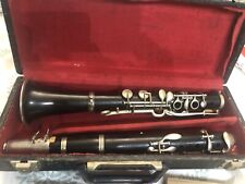Clarinetto Mogar Con Marchio E Numero Di Serie Vintage Con Custodia E Ance