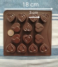 Stampo in silicone cuori misti