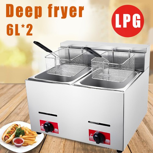 Friggitrice gpl 6lx2 gas fat - gpl,