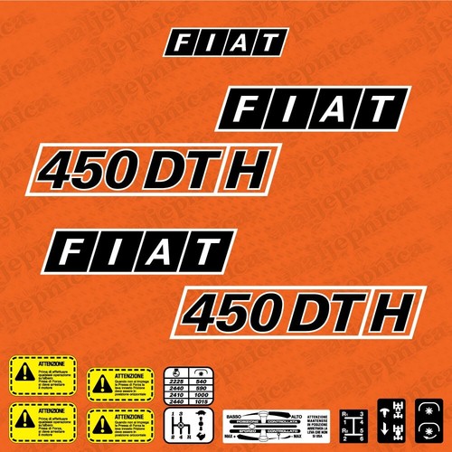 Fiat 450 adesivi - fiat, h