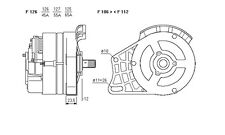 ALTERNATORE GENERA FIAT CINQUECENTO (170) / SEICENTO (187) / PANDA (141A) 900cc 