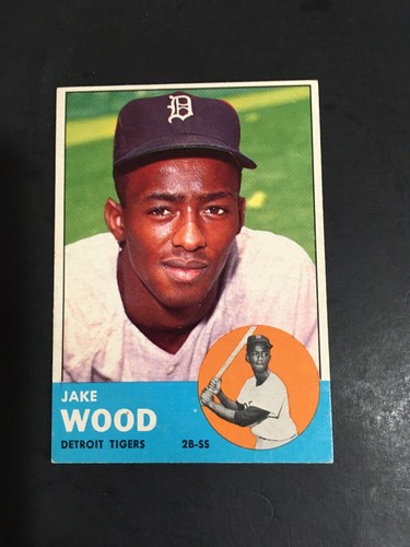 1963 topps jake - wood,, #453