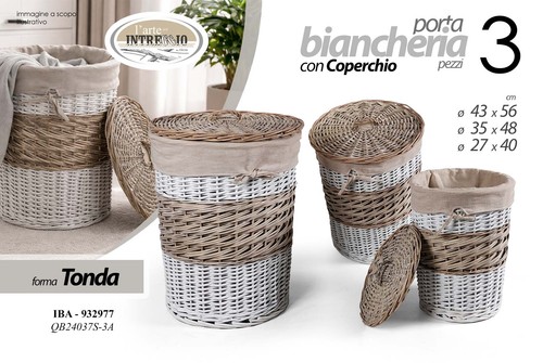 Ceste portabiancheria cesta - 3,