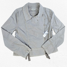 Giacca cotone grigio perla