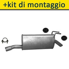 Silenziatore Marmitta Posteriore+ per FIAT MULTIPLA 100 1.6 1999-2010
