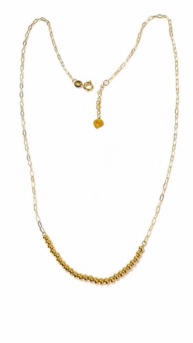 Collana fantasia oro giallo - collana,