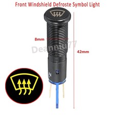 8mm windscreen led - light, metal