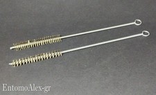 2x MICRO scovolino ACCIAIO Ø 12-15mm canne fucile pistole spazzolino rettifica