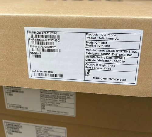 Lotto cisco 8831 k9 - cisco, cp-8831-k9