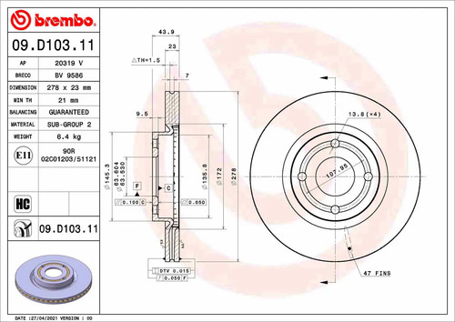 Set freni disco brembo - freni,