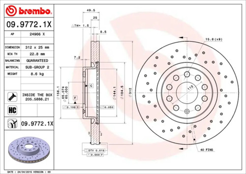 Set freni disco brembo - a,