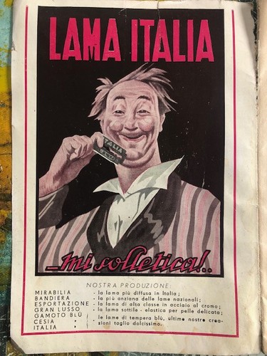 Pubblicità epoca 1943 - pubblicità,