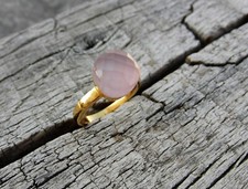 Anello Quarzo Rosa Argento