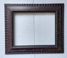 Antica Cornice Guilloche In Legno. Epoca: 800