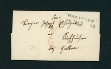 Busta prefilatelia Öhringen 1842