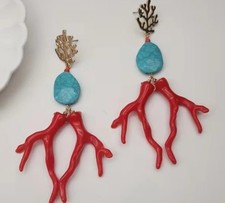 orecchini donna forma corallo