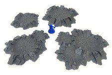 Wargame Crater Terrain Set x4