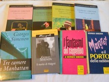 SIMENON MAIGRET lotto 8 libri vari titoli in foto Mondadori Fabbri Cde
