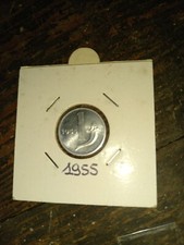 Moneta 1 Lire 1955  F.D.C.