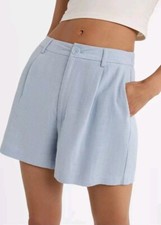 Pantaloni corti shorts azzurro - pantaloni,