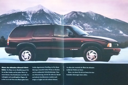 Blazer chevrolet 199 - blazer, brochure