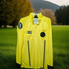 Maglia Arbitro Calcio Sportiva Ufficiale - Giallo - Adulto Media - Manica Lunga Usato in Ottime Condizioni