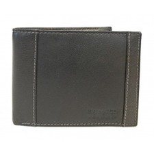 Portafoglio in pelle c/patta e